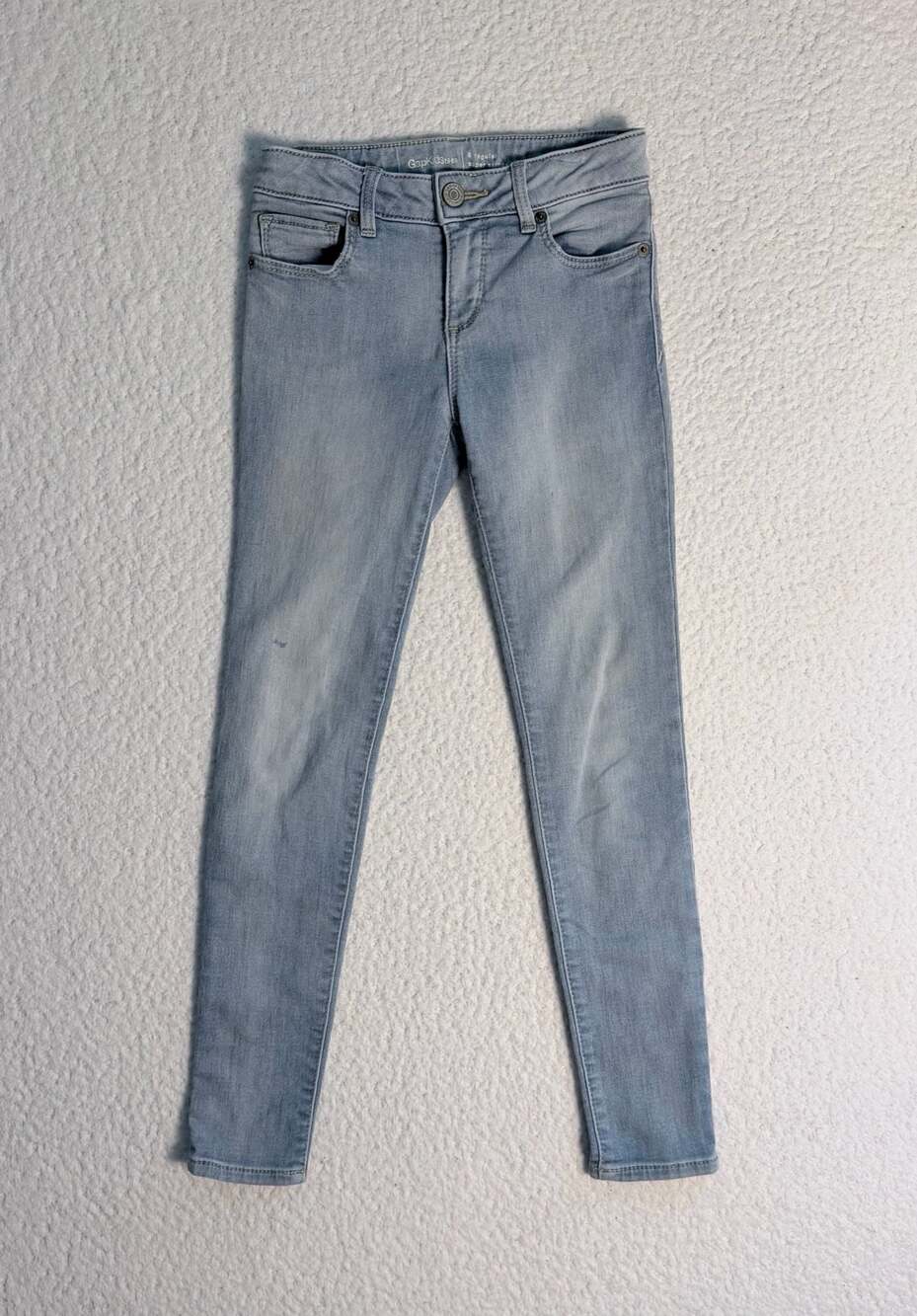 Gap Kids 1969 Super Skinny Light Wash Denim Jeans Size 8